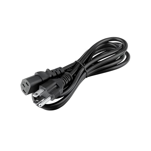 Cable de alimentación CA de 3 puntas y 6 pies, certificado UL, compatible con máquina de vibración Natini ZZ-SZ312-Grey, 310black, 310red, 310silver miniatura 1