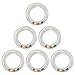 Toyvian 6Pcs Baby Rattles Shaking Ring Toys Set Clear Hand Bell Shaker DIY Soothing Toys Accessories for Infant Toddler Newborn Kids Boys Girls