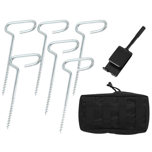 Kit d'ancrage à glace pour tentes de camping et fixation rapide sans effort dans le gel