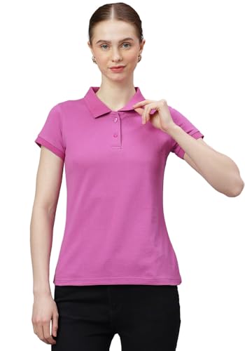Image of Wear Your Opinion Womens Polo Collar Neck T-Shirt Top (Design: Solid)