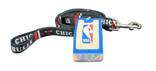 Rico Chicago Bulls Medium 3/4 inch Wide - 6 Foot Dog/Pet Leash Lead