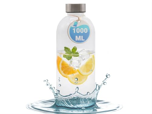 ZOLLNER24 Trinkflasche 1000ml - mit Schraubverschluss - aus Tritan-Kunststoff - BPA frei