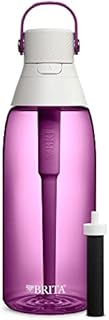 Brita Water Bottle with Filter - 36 Ounce Premium Filtered Water Bottle, BPA Free - Orchid