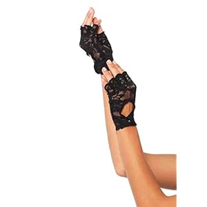 Leg Avenue Women’s Lace Keyhole Fingerless Gloves