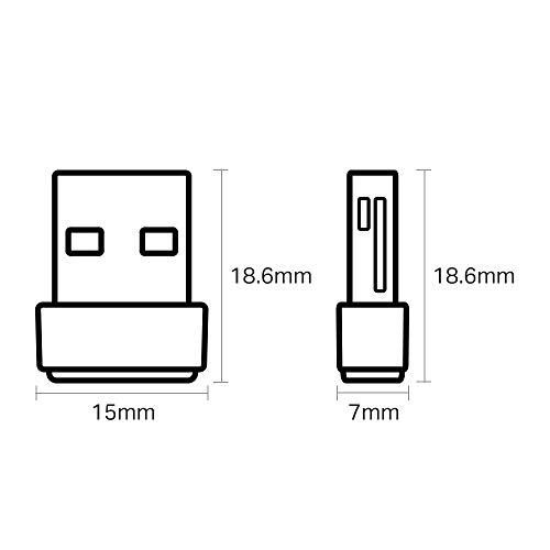 TP Link Archer T2U Nano Wireless USB Adapter, Dual Band, Network Adapter/WiFi Dongle for PC Desktop & Laptop, Nano design, Omni Directional, Supports Windows 10/8.1/8/7/XP, Mac OS X, Black, AC600 Mbps Exquisite