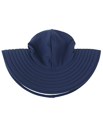 Image of RuffleButts Baby /Toddler Girls UPF 50+ Sun Protective Wide Brim Swimwear Sun Hat
