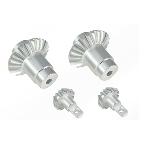 Gear for FMS 1/24 FCX24 RC RC Car Differential Gear Steel Gears Part（4Pcs,Silver）