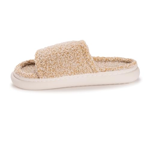 MUK LUKS Women's Gael Slide Slipper, Tan, L by MUK LUKS - Used condition - Image 3