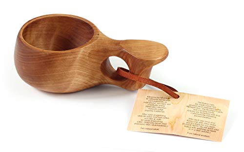 Nordic Art Store: KUKSA hecho a mano para niños – taza hecha a mano de ABEDUL proveniente de Laponia No04