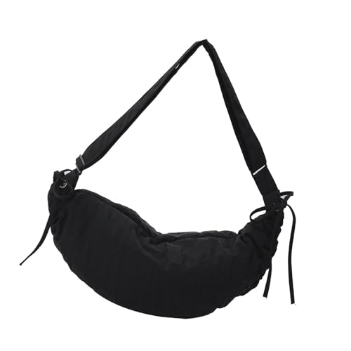 Sac à bandoulière pour femme style coréen avec grand volume uni