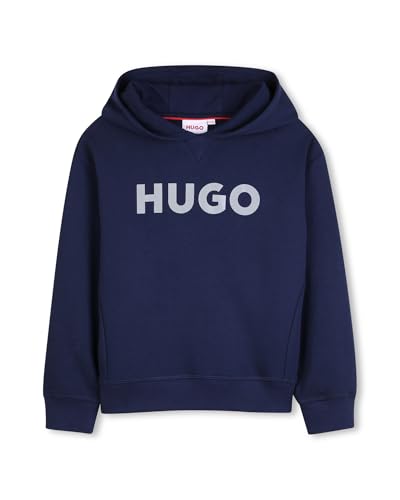 Sweatshirt Hugo garçon bleu 8 ans : vêtement enfant, pull coton et mode ado