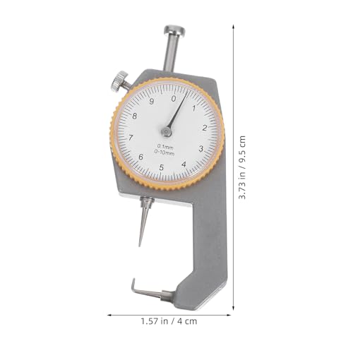 Calibrador Mecánico de Precisión para Medir Espesor 0-10mm con Gancho Curvado para Metal, Tubos y Placas - Herramienta Portátil para Construcción y Proyectos DIY miniatura 2