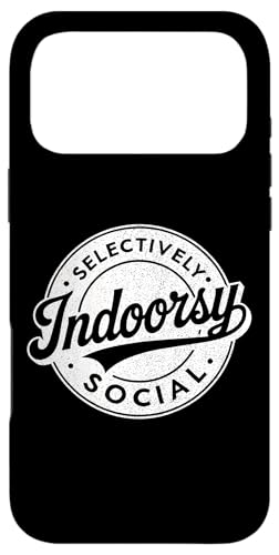 Indoorsy Selectively Social �r���e�[�W ���Љ�I �����I �X�}�z�P�[�X iPhone 17 Pro Max �p