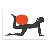 Póster de pilates en blanco y negro con posturas minimalistas de pilates, movimientos de modelado corporal, deportes, fitness, lienzo, decoración de pared, pinturas para sala de estar, dormitorio,