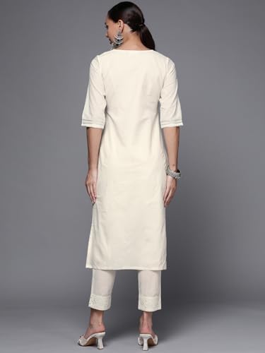 Image of Libas Womens Yoke Design Cotton Straight Kurta for Women Suit