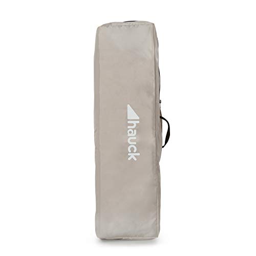 هوك سرير سفر دريم ان بلاي، بيج - خفيف الوزن وسريع الطي وصغير الحجم، مع شنطة سفر، 120 سم × 60 سم، من الولادة - 15 كجم