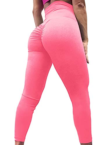 A AGROSTE Women Scrunch Butt Yoga Pants Leggings High Waist Waistband Workout Sport