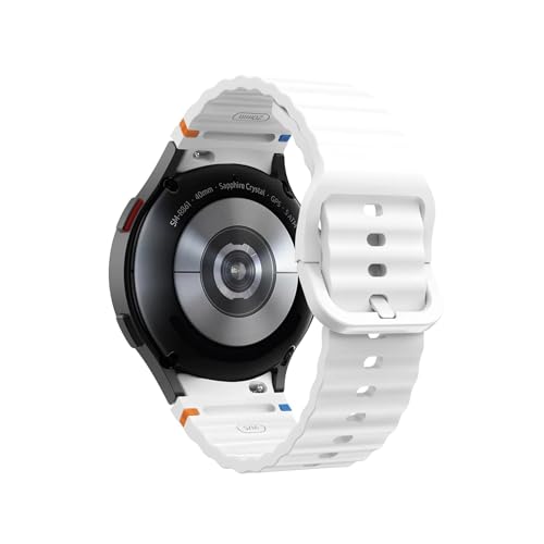 �g�`�V���J�Q���x���g�ɓK������Samsung Galaxy Watch 7 5 4 44mm 40mm/FE/Pro(White,For Galaxy Watch5)