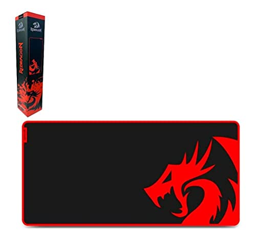 Mousepad Gamer Redragon Kunlun Exteded Preto e Vermelho 840x420mm P006A, Estendido