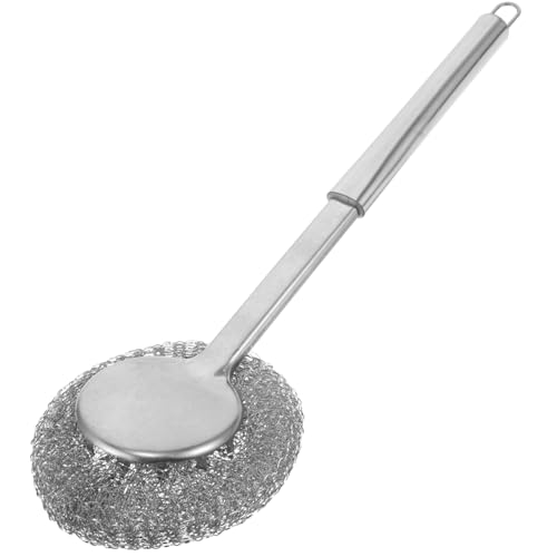 Didiseaon Metal Dish Scrubber Dishwashing Scrub Brush Stainless Scrubber for Cookware