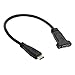 cablecc USB-C USB 3.1 Type C Male to Female Extension Data Cable with Panel Mount Screw Hole