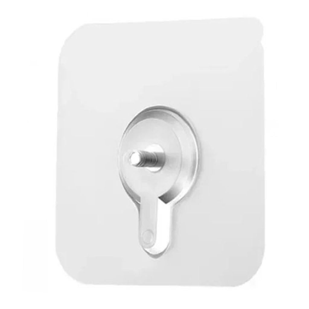 Hcaklozgshi 20Pcs 10Pcs Self Adhesive Wall Hooks, Screw Free Seamless Sticker Hangers, Plastic No Nail Mount For Kitchen, Bathroom, Home And Office Storage(20Pcs)