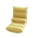 ZXNRTU Krzesła podłogowe Regulowane Lazy Floor Sofa Składane Krzesło Pamięć Pianek Poduszka Poduszka Krzesło do czytania Gry Medytuje wyściełane krzesło do gier z poduszką lędźwiową (Color : Yellow)