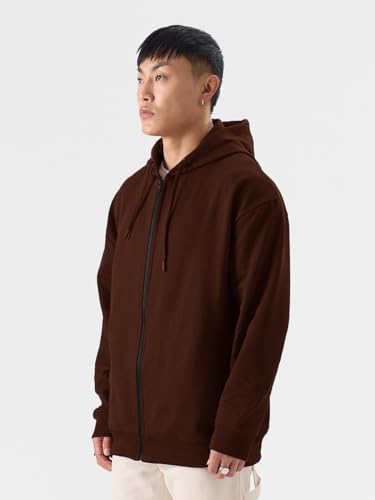 Image of LAZYCHUNKS Men's Zipper Hooded Sweatshirt | Premium Full Sleeve Hoodie Jacket with Front Zip & Pockets | Stylish Winter Wear, Warm Casual Sportswear for Men
