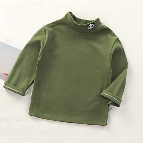 Toddler Girl Boys Long Sleeve Turtleneck Shirt Baby Basic Plain Thermal Shirts Kid Undershirt Blouse Top Winter Fall Outfits2