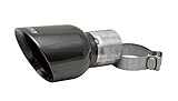 Corsa Performance TK009BLK Exhaust Tip Kit Universal Single 4.5 in. Angle Cut Round No Resonator 9.2...