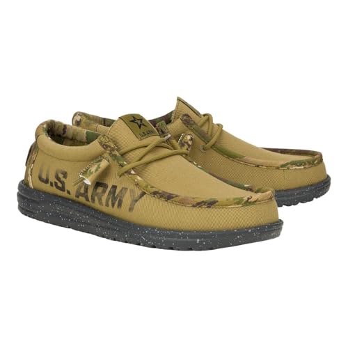Hey Dude Wally US Army/Navy, Men’s Shoes, Men's Slip-on Loafers, Comfortable & Light-Weight4