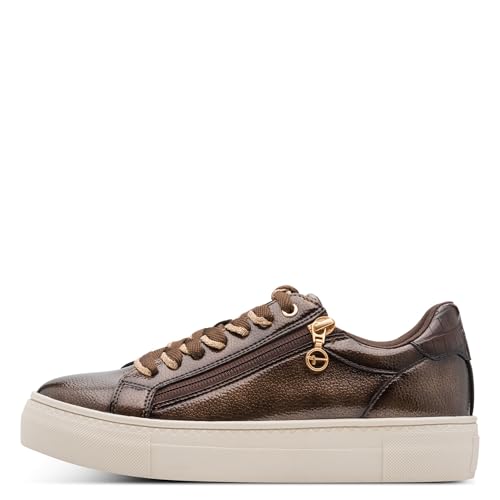 Tamaris Damen Sneaker Synthetik, braun, 40 EU – Ansicht 2