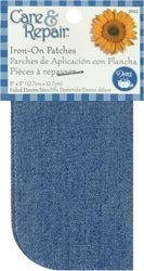 Dritz Iron On Patches Faded Denim écusson thermocollant jean réparation pantalon troué