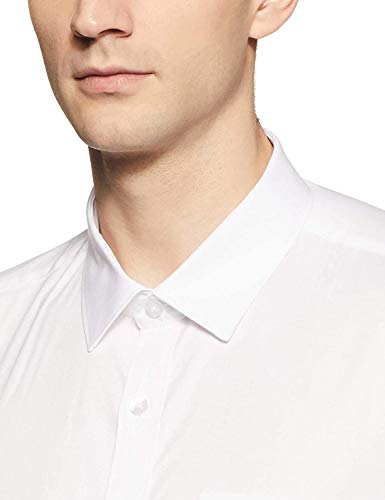 Image of PROLIFE Men's Regular Fit Formal Full Sleeves Shirt (Solid White)