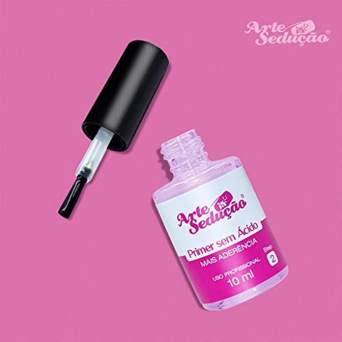 Primer sem Ácido Mais Aderência Unhas Gel 10ml, Arte Sedução