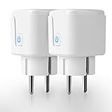 【Einfach zu bedienen und zu installieren】 Alles, was Sie tun müssen, ist: Konfigurieren Sie Ihren Smart Plug mit einem Wi-Fi-Netzwerk, verbinden und registrieren Sie die Geräte. Der Smart Plug unterstützt 2,4 GHz Wi-Fi (nicht 5 GHz).