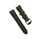 Rimmean 1 cinturino in pelle da 20 mm e 22 for Galaxy Watch 46/42, Gear S3 Frontier GT Band(Green,22mm)
