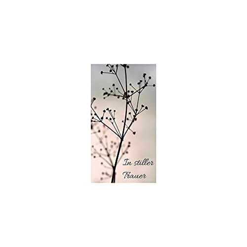 Wachsmotiv 'In stiller Trauer' Trauer-Motiv für Kerzen 6 x 10 cm