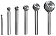 KS Tools 515.3284 HM Kugel-Frässtift Form D, 10mm