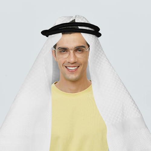 Bufanda árabe para hombre protectora de algodón ligera contra viento y sol ifundom 5
