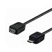 Produktbild ALCASA USB Micro B  Mini USB misro USB B Mini USB Black Cable Interface/Gender Adapter  Cable Interface/Gender Adapter (misro USB B, Mini USB, Male/Female, Black, 0.2 m)