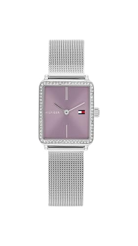 Tommy Hilfiger Two Hand Quartz Movement Watch for Women with Silver Stainless Steel Mesh Bracelet - 1782790
