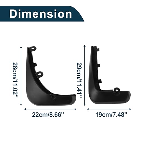Image of Mud Flaps Splash Guards for Volkswagen Beetle A4 2005-2011 W /Mount Accessories Mud Guards Front and Rear 1 Set