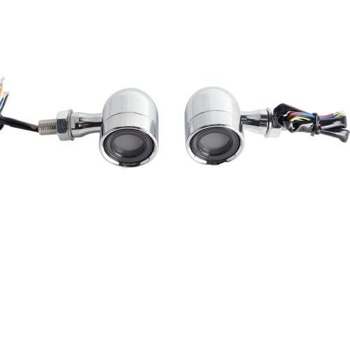 Clignotant moto rouge ambre 10mm chrome pour customiser votre chopper au quotidien
