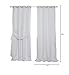 Best Home Fashion uMIXm Mix and Match Tulle Sheer Lace and Blackout 4 Piece Curtain Set – Stainless Steel Nickel Grommet Top – 2 sheers and 2 Blackout Panels – 52