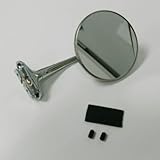 Rat Rod 4' Stainless Straight Arm Peep Mirror, Each - Fits GM & Ford