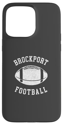 Brockport Football Distressed Vintage 80's Throwback Classic X}zP[X iPhone 15 Pro Max p