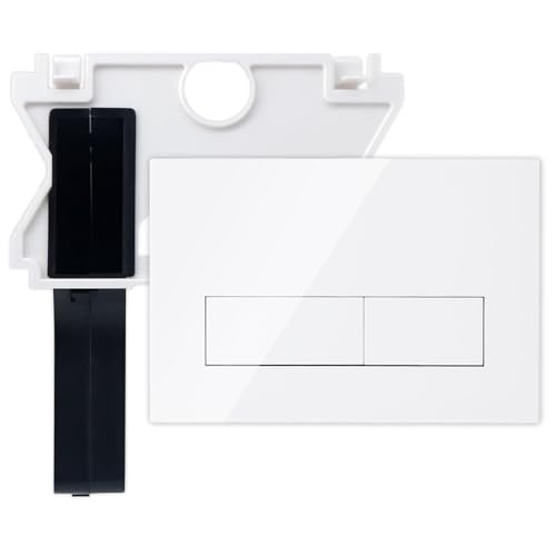 Plaque de commande WC blanche 245x164mm pour Geberit Sigma UP320 UP300 - 2