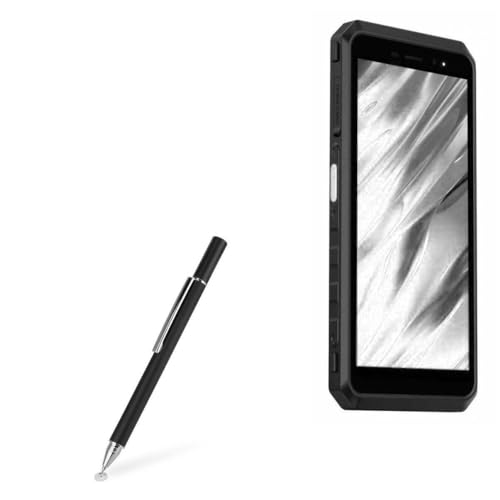 BoxWave Stylus Pen Compatible with Ulefone Power Armor X11 - FineTouch Capacitive Stylus, Super Precise Stylus Pen - Jet Black