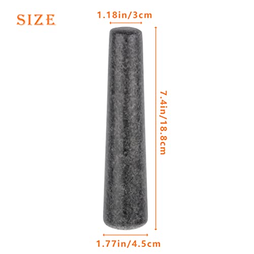 Aisiming Granite Replacement Pestle 7.4Inch Only Polished Stone Pestle, Large Pestle For Multifunction In Kitchen (Mortar Is Not Included)(Granite Polished) #TOP1